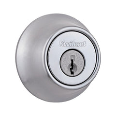 Kwikset 660 26D SCAL SCS K2 Single Cylinder Deadbolt Satin Chrome