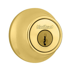 Kwikset 660 3 SCAL SCS K2 Single Cylinder Deadbolt Polished Brass