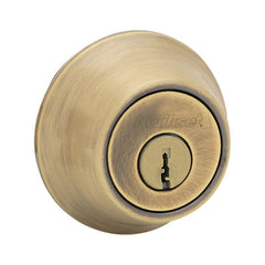 Kwikset 660 5 SCAL SCS K2 Single Cylinder Deadbolt Antique Brass