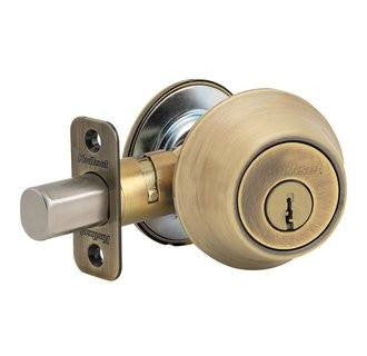 Kwikset 665 5 SCAL SCS K2 Double Cylinder Deadbolt Antique Brass