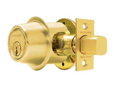 Schlage B562P 605 C Commercial Grade Double Cylinder Deadbolt