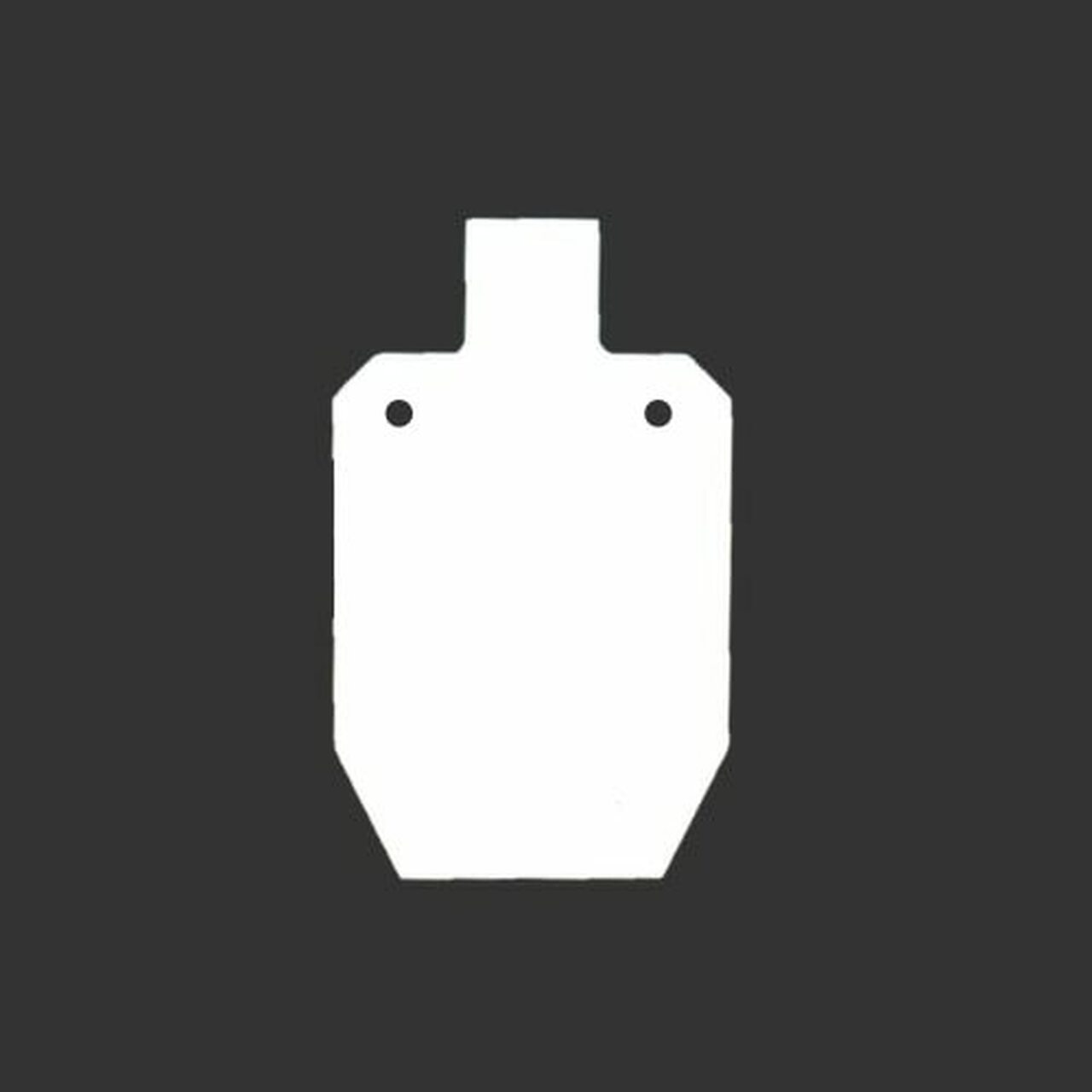 JC Steel Targets 66% IPSC 3/8" Thick 2 Hole AR500 Steel Target 66IPSC-38-2H