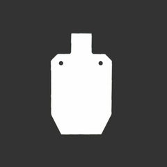 JC Steel Targets 66% IPSC 3/8" Thick 2 Hole AR500 Steel Target 66IPSC-38-2H