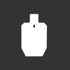 JC Steel Targets 66% IPSC 3/8" Thick Slotted Hook AR500 Steel Target 66IPSC-38-SH
