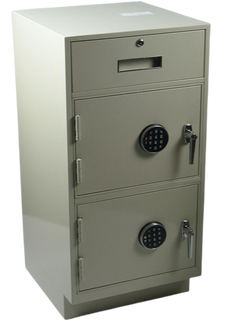 Fenco F-206 Pedestal Unit with 1 Locking Box Drawer and 2 Steel Plate Lockers