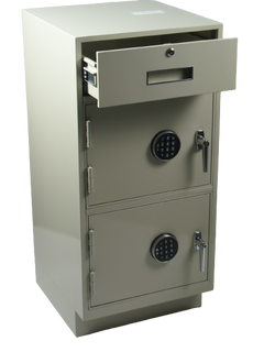 Fenco F-206 Pedestal Unit with 1 Locking Box Drawer and 2 Steel Plate Lockers