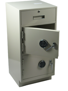 Fenco F-206 Pedestal Unit with 1 Locking Box Drawer and 2 Steel Plate Lockers