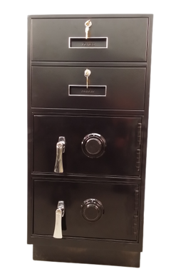 Fenco F-207FL Pedestal Unit with 2 Locking Box Drawers and 2 Full Steel Plate Lockers