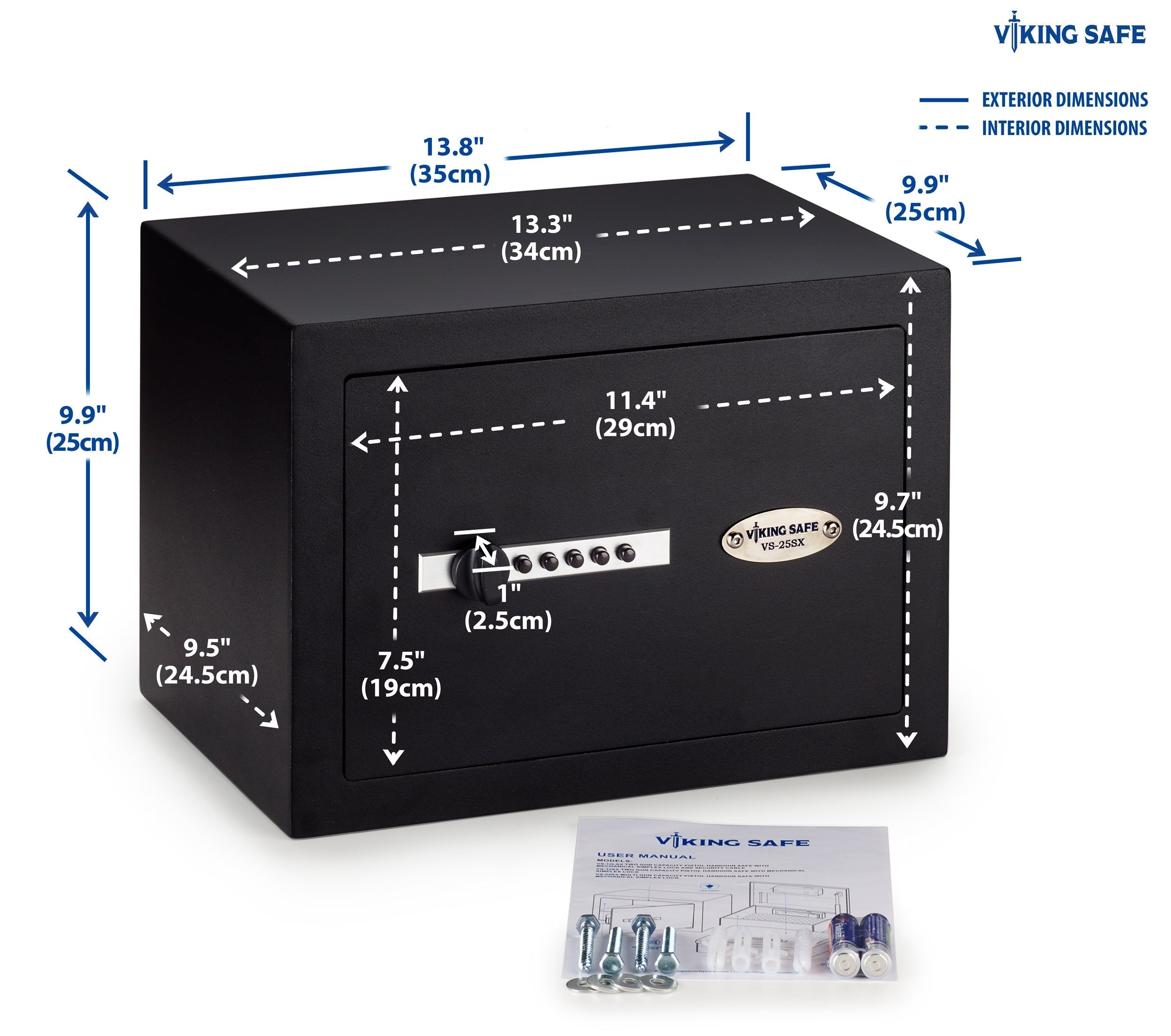 Viking VS-25SX Multi Handgun Safe with Simplex Lock – securitygro