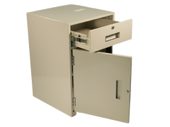 Fenco F-603 Lowboy Pedestal Unit with Locking Box Drawer