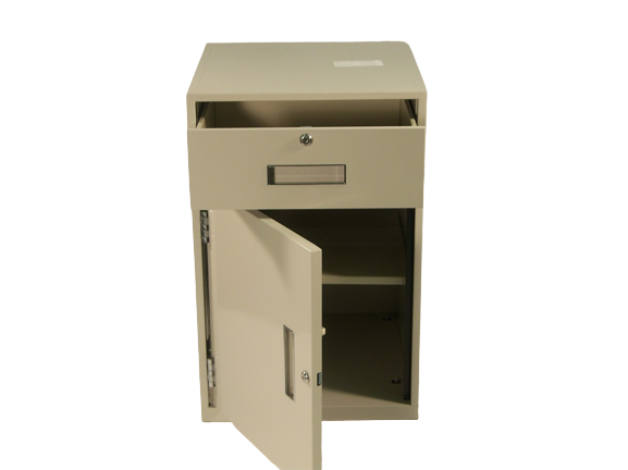 Fenco F-603 Lowboy Pedestal Unit with Locking Box Drawer
