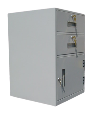 Fenco F-604 Lowboy Pedestal Unit with 2 Locking Box Drawers