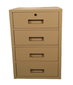 Fenco F-608 Lowboy Pedestal Unit with 4 Box Drawers (Top 2 Locking Drawers)