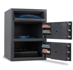 AMSEC MM2820Top-Drop-ESLAudit Top Drop Double Door Deposit Safe with ESLAudit Lock