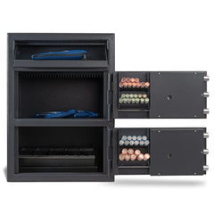 AMSEC MM2820Top-Drop-ESLAudit Top Drop Double Door Deposit Safe with ESLAudit Lock