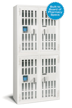 AMSEC NARCO8336 Four Door Narcotics Pharmacy Safe with 24 Shelves