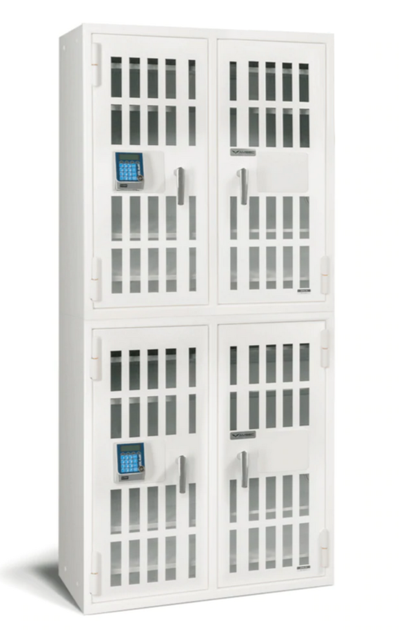 AMSEC NARCO8336 Four Door Narcotics Pharmacy Safe with 24 Shelves