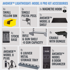 SecureIt ANS-59-08-PRO-YLW Answer Series Model 8 Pro Heavy Duty Ultralight Gun Safe