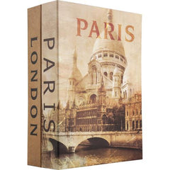 Barska CB12470 Paris and London Dual Book Lock Box with Key Lock