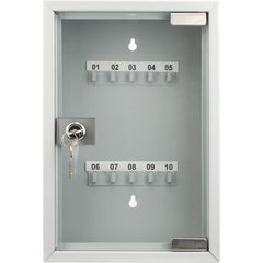 Barska CB12986 10 Keys Lock Box Grey with Glass Door