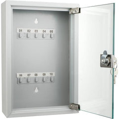 Barska CB12986 10 Keys Lock Box Grey with Glass Door