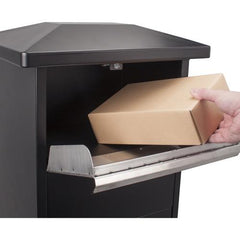 Barska BRCB13332 Black Parcel Mailbox with Package Compartment MPB-600 - Refurbished