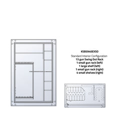 Kodiak KSB5940EX-SO Gun Safe - 38 Gun Capacity