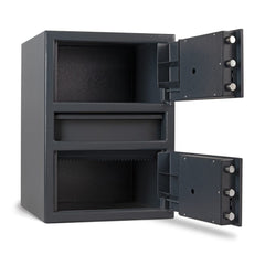 AMSEC MM2820CTR-Drop-ESLAudit Center Drop Double Door Deposit Safe with ESLAudit Lock