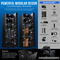 Vaultek RS800i-BK-SE Plus Edition Rugged Wi-Fi Biometric Smart Rifle Safe with Maxed Out Accessory Kit