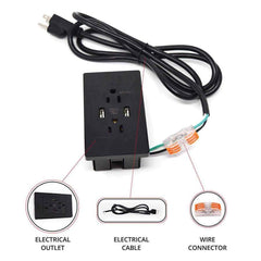 Stealth Gun Safe Power Outlet Kit for Electrical Safe Accessories