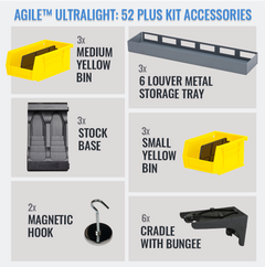 SecureIt AG-52KD-PLUS-YLW Agile Model 52 Plus Ultralight Gun Safe System