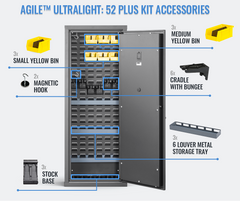 SecureIt AG-52KD-PLUS-YLW Agile Model 52 Plus Ultralight Gun Safe System