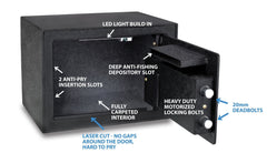 Viking VS-25DBLX Small Depository Biometric Safe