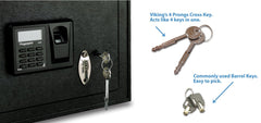 Viking VS-38BLX Extra Wide Laptop Biometric Safe