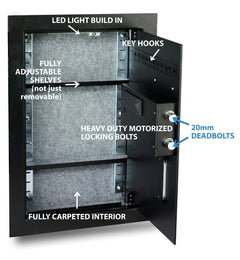 Viking VS-52BLR Biometric Fingerprint Hidden Wall Safe (VS-52BL)