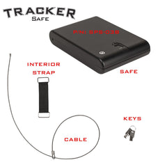 Tracker SPS-03B Small Pistol Safe with Biometric Lock