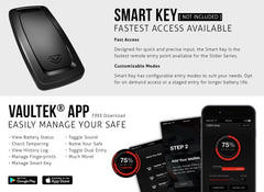 Vaultek SL20i-BK Slider Series Pistol Safe Biometric