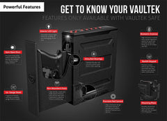 Vaultek SL20i-BK Slider Series Pistol Safe Biometric