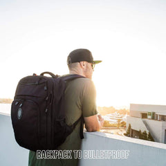 Leatherback Civilian One Bulletproof Backpack with Two Bulletproof Panel Inserts