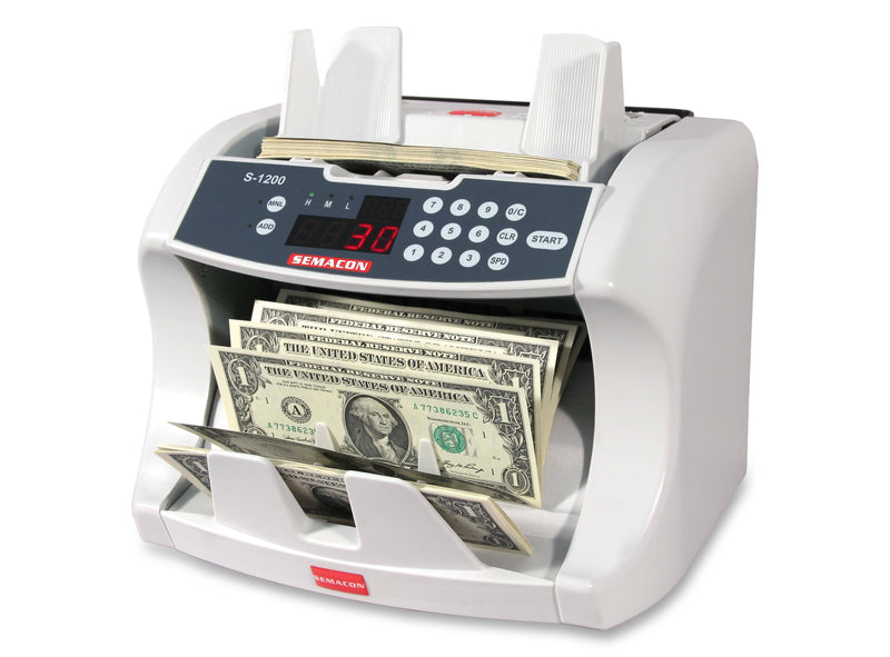 Semacon S-1200 Table Top Bank Grade Currency Counter S1200