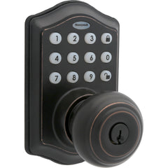 Honeywell 8732401 Electronic Entry Knob Door Lock with Keypad in Oil Rubbed Bronze