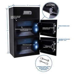 Viking VS-70DS Double Door Depository Safe with Electronic Locks