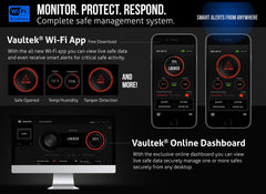 Vaultek MXi-WiFi Large Capacity Rugged WiFi Smart Safe with Biometric Lock