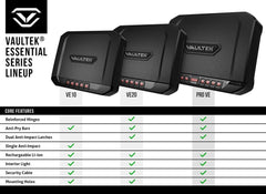 Vaultek VE-BK Essential Series Pistol Safe