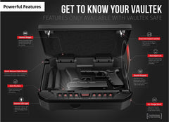 Vaultek VE-BK Essential Series Pistol Safe