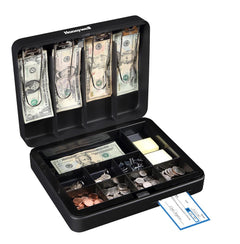 Honeywell 6113 Deluxe Steel Cash Box with Key Lock