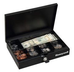 Honeywell 6212 Low Profile Steel Cash Box with Key Lock