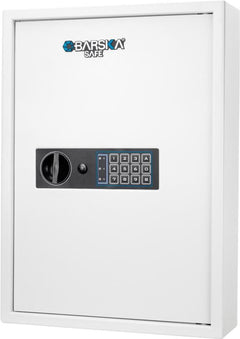 Barska BRAX13262 100 Key Cabinet Digital Wall Safe - White - Refurbished