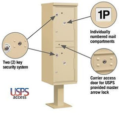 Salsbury Outdoor Parcel Locker (Includes Pedestal) - USPS Access