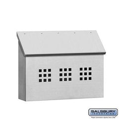 Salsbury Stainless Steel Mailbox - Decorative - Horizontal Style